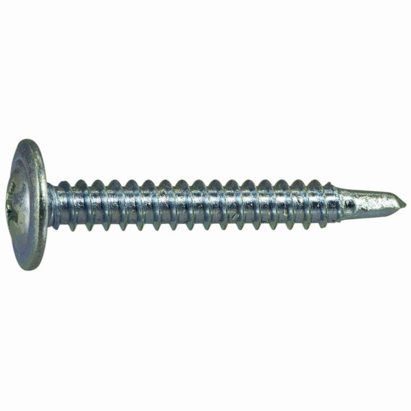 Buildright Self-Drilling Screw, #8 x 1-1/4 in, Zinc Plated Steel Truss Head Phillips Drive, 152 PK 08826